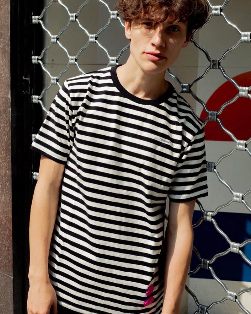 Off-White Exclusive Striped Tee $465