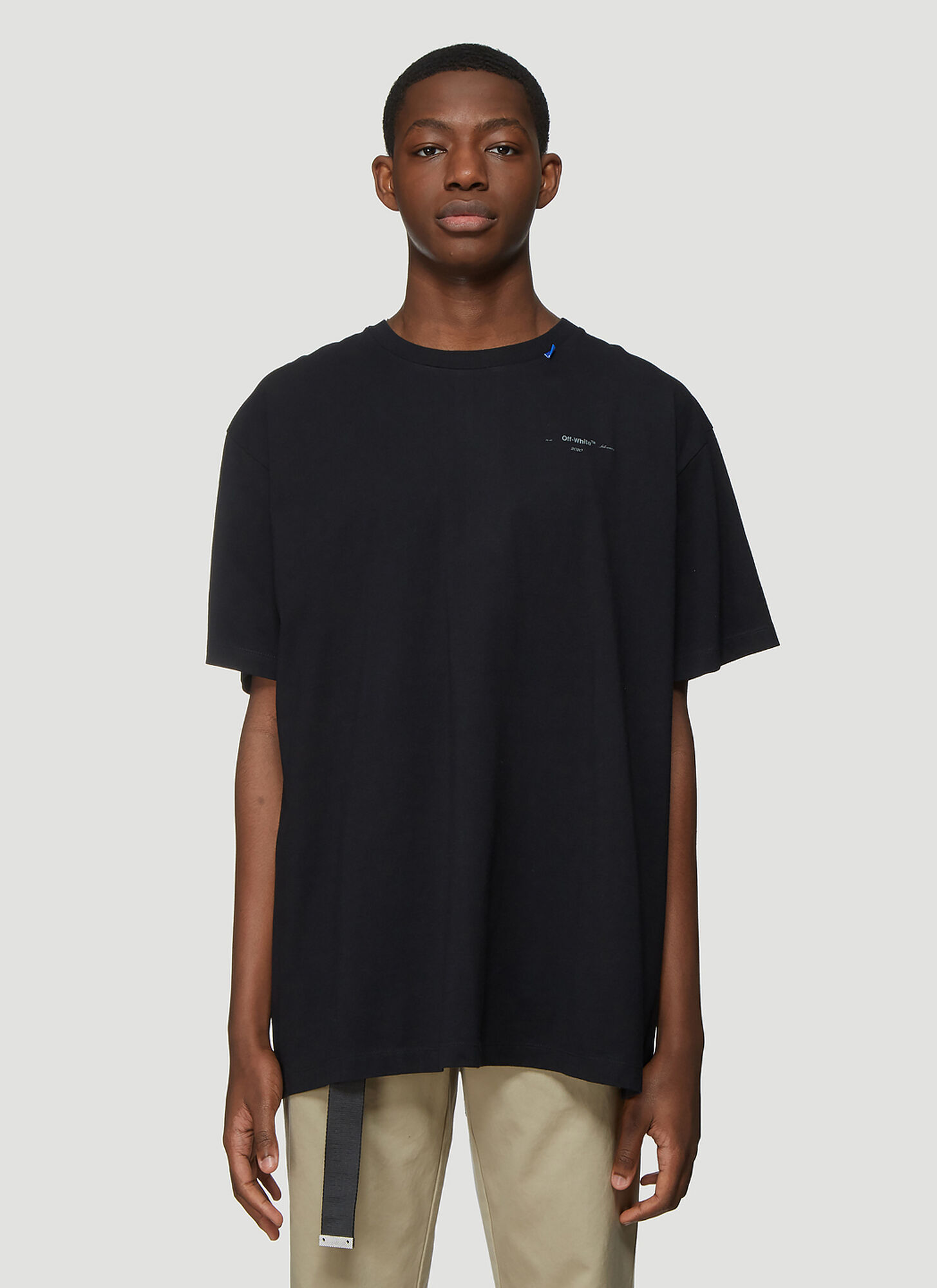 Off-White Unfinished Arrow Short Sleeve T-Shirt in Black size XL | The ...