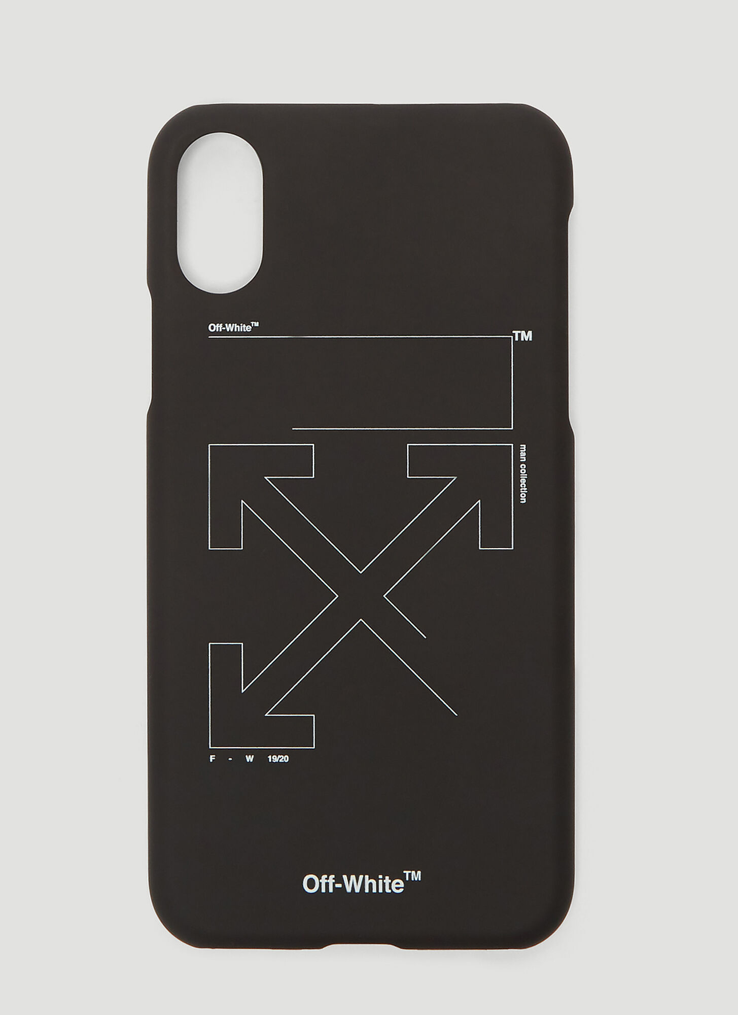 OffWhite Unfinished Arrows iPhone X Case in Black size