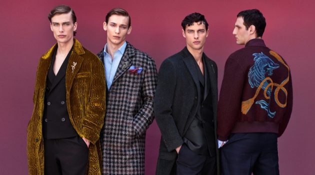 Christopher Einla, Hannes Gobeyn + More Front Pal Zileri Fall '19 Campaign Marc Schulze, Christopher Einla, Hannes Gobeyn, and Nicolas Hodji star in Pal Zileri's fall-winter 2019 campaign.