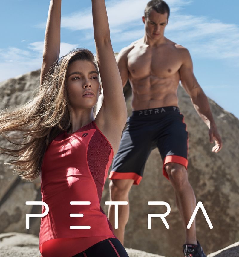 Cindy Mello and Pietro Boselli star in Petra's spring-summer 2019 campaign.