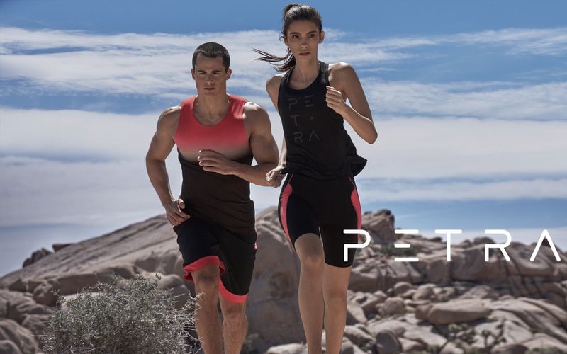 Running, models Cindy Mello and Pietro Boselli star in Petra's spring-summer 2019 campaign.