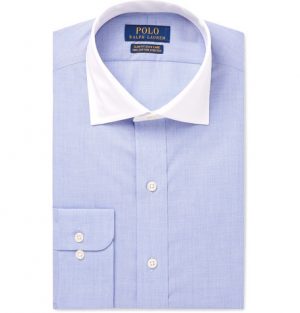 Polo Ralph Lauren - Blue Slim-Fit Checked Cotton Shirt - Men - Blue Polo Ralph Lauren - Blue Slim-Fit Checked Cotton Shirt - Men - Blue