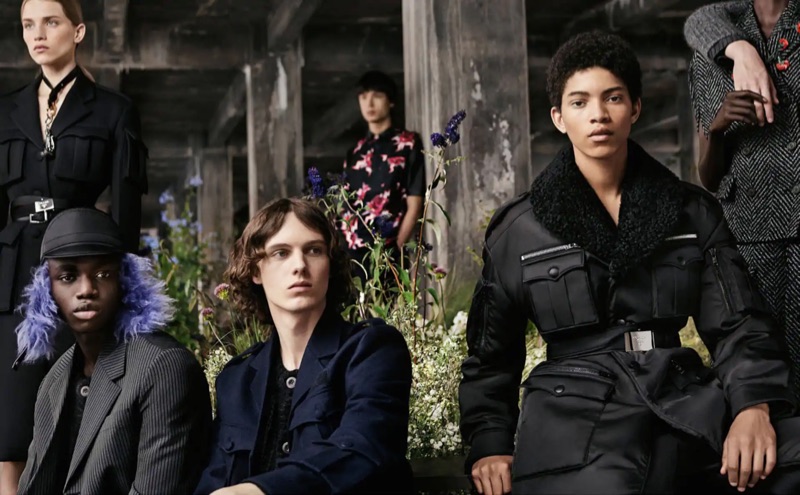 Jeremiah Fordjour, Daan Duez, and Jeranimo van Russel appear in Prada's fall-winter 2019 campaign.