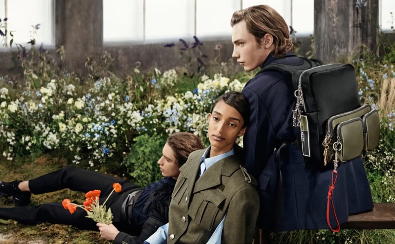 Mona Tougaard and Freek Iven star in Prada's fall-winter 2019 campaign.