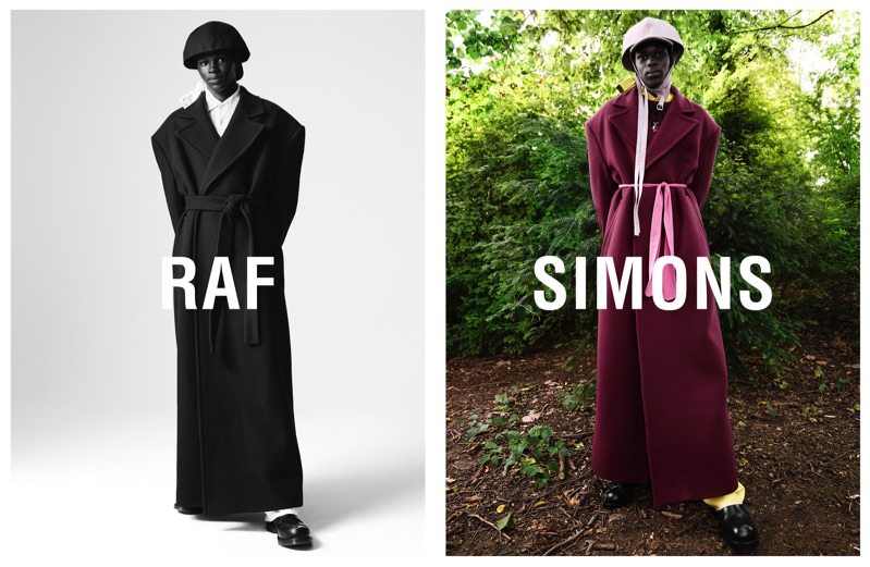 Mamadou Lo appears in Raf Simons' fall-winter 2019 campaign.