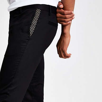 river island mens black jeans
