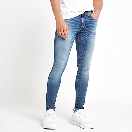 river island ripped jeans mens