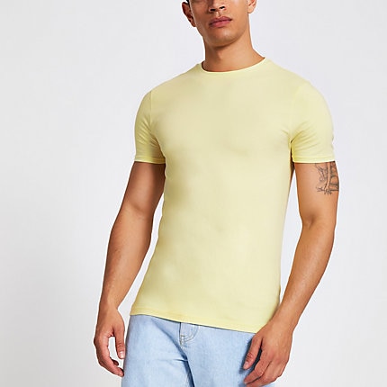 river island muscle fit t shirt