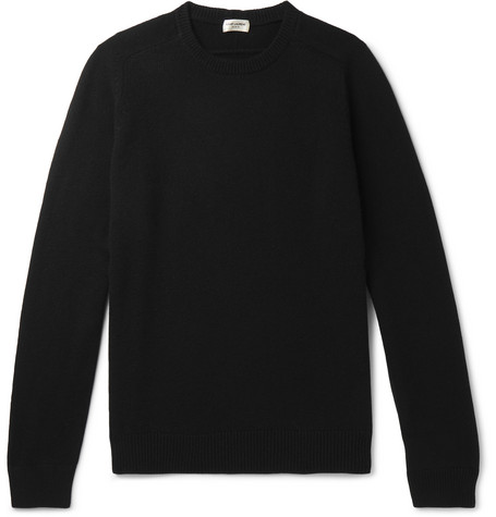 SAINT LAURENT – Slim-Fit Cashmere Sweater – Men – Black | The Fashionisto
