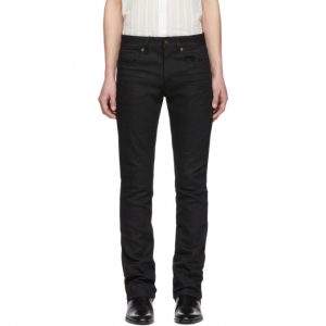 Saint Laurent Black Low-Waisted Boot Cut Jeans Saint Laurent Black Low-Waisted Boot Cut Jeans