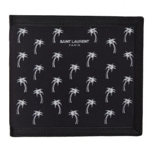 Saint Laurent Black Palm Bifold Wallet Saint Laurent Black Palm Bifold Wallet