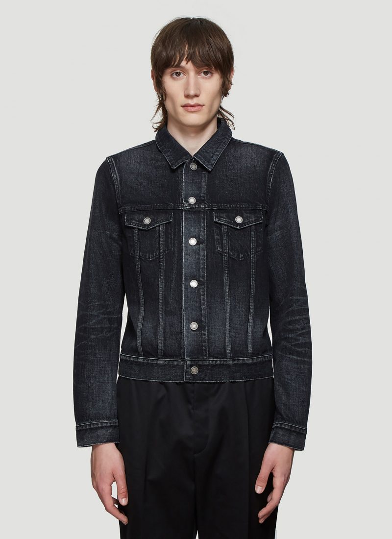 Saint Laurent Denim Jacket in Black size S | The Fashionisto