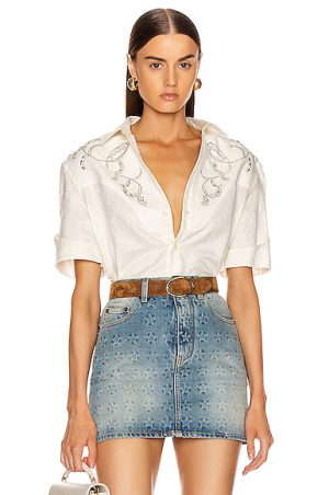 Saint Laurent Western Shirt in White. - size 39 (also in ) Saint Laurent Western Shirt in White. - size 39 (also in )