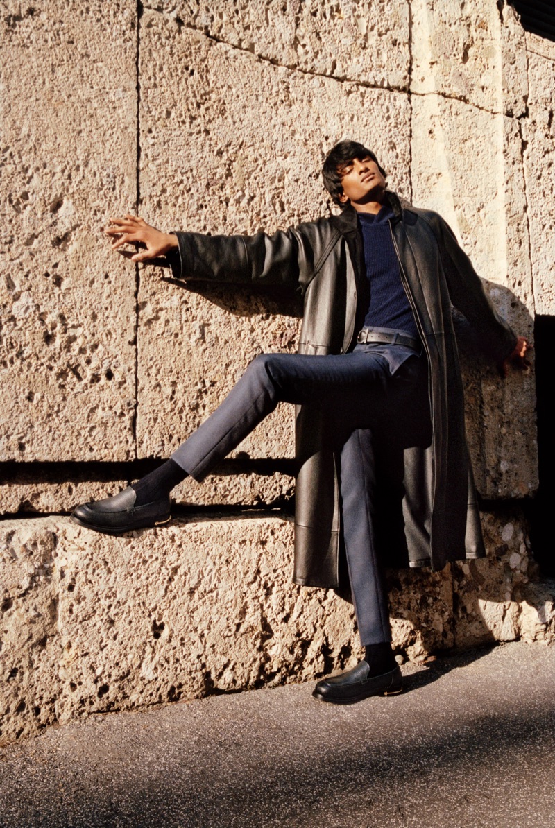 Living his best life, Rishi Robin appear in Salvatore Ferragamo's fall-winter 2019 campaign.