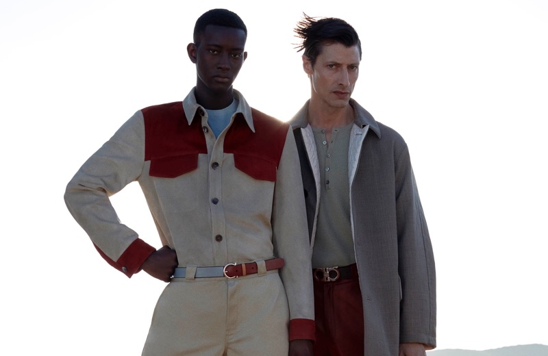 Jonas Mason & Oumar Diouf Inspire in Salvatore Ferragamo Pre-Spring ’20 Collection
