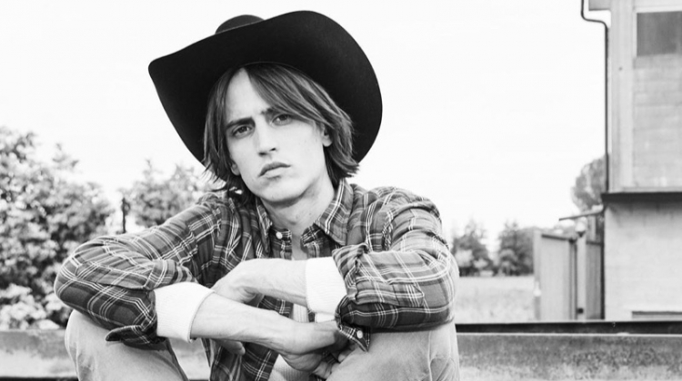 Sam Lammar Takes to Countryside in Western Looks for Style Magazine Italia