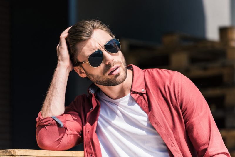 Pink deals aviator sunglasses