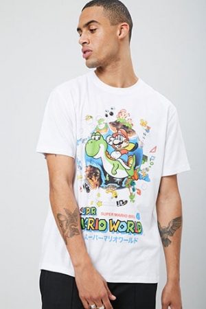Super Mario Graphic Tee at Forever 21 White/multi Super Mario Graphic Tee at Forever 21 White/multi