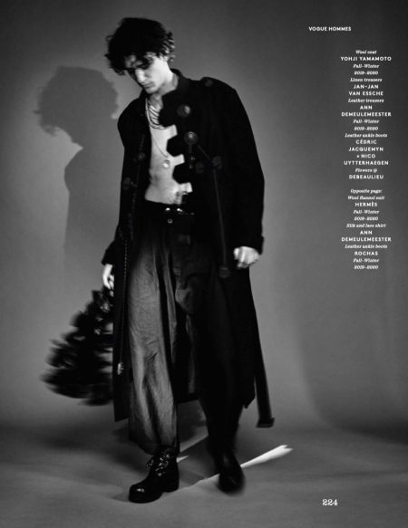 Tamino Stars in Vogue Hommes Paris Shoot, Discusses Harmony Between Music & Fashion