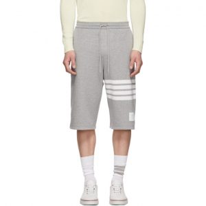 Thom Browne Grey 4-Bar Classic Sweat Shorts Thom Browne Grey 4-Bar Classic Sweat Shorts