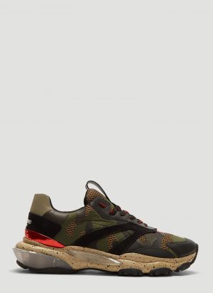 Valentino Camouflage Bounce Sneakers in Green size EU - 45 Valentino Camouflage Bounce Sneakers in Green size EU - 45