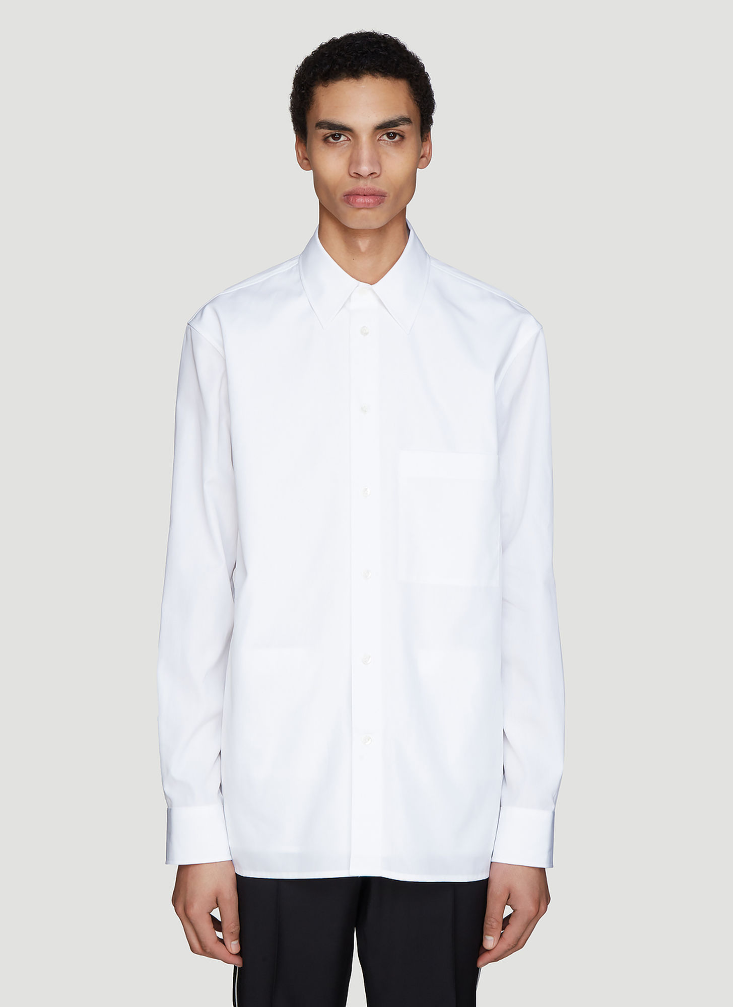 Valentino Constructed Layer Detail Shirt in White size EU – 39 | The ...