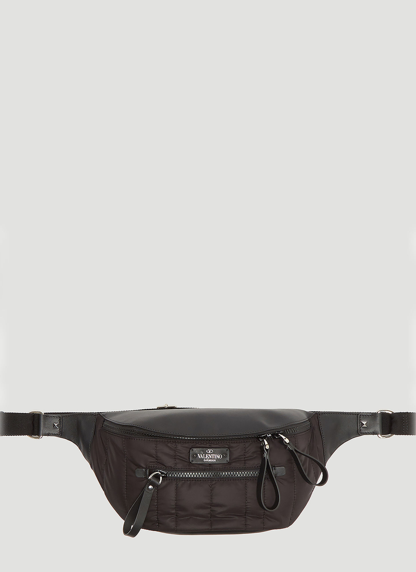 Valentino Nylon Stud Belt Bag in Black size One Size | The Fashionisto