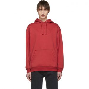 Valentino Red Raised VLTN Logo Hoodie Valentino Red Raised VLTN Logo Hoodie
