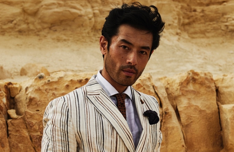 Yusuke Ogasawara Dons Chic Summer Style for The Rake Yusuke Ogasawara Dons Chic Summer Style for The Rake