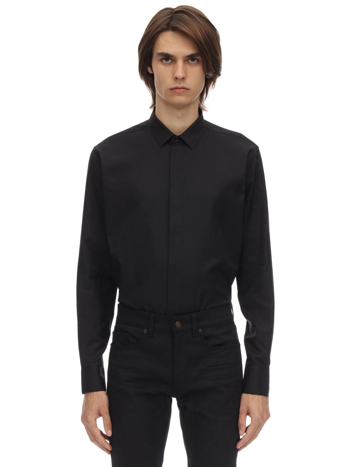 Zigzag Cotton Jacquard Shirt | The Fashionisto