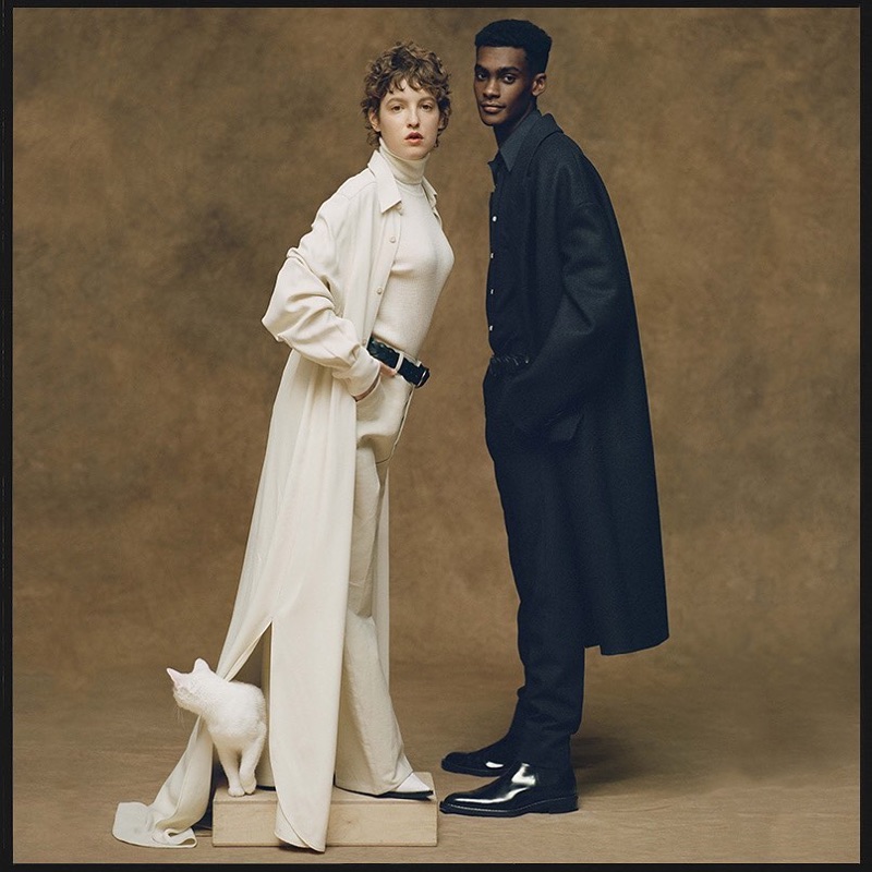 Isabella Jahns and Samer Rahma front AMI's fall-winter 2019 campaign.