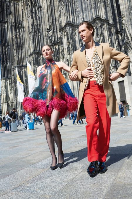 APROPOS Journal Fall Winter 2019 16Arlington dress Manolo Blahnik slingbacks Neil Barrett total look