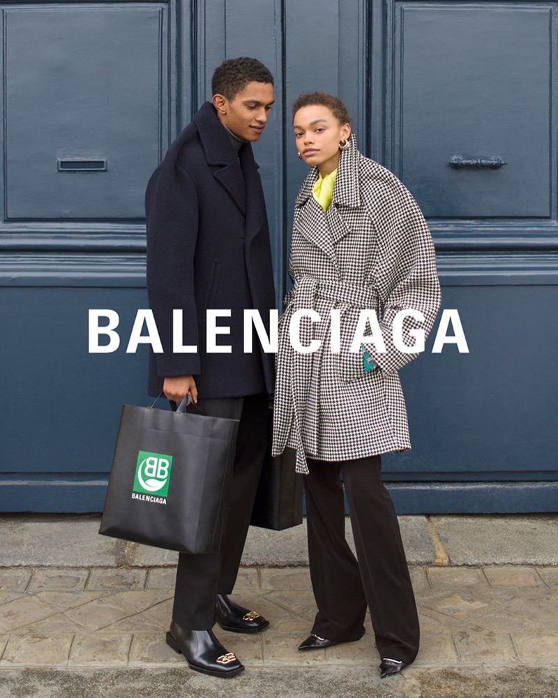 Matthew Seymour and Alexis Sundman front Balenciaga's fall-winter 2019 campaign.