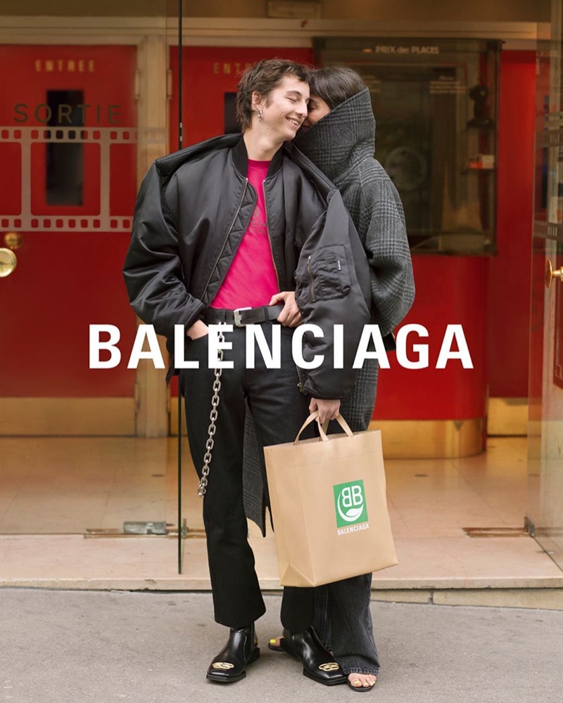 Alexander Carey-Morgan and Matilde front Balenciaga's fall-winter 2019 campaign.