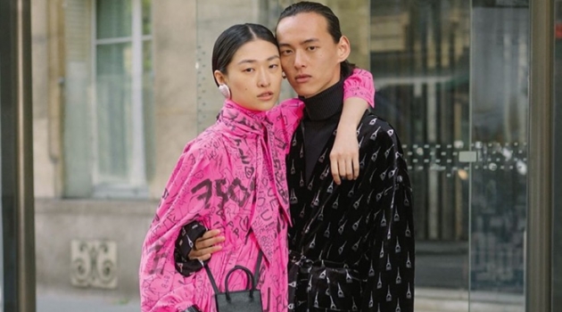 Balenciaga Celebrates Love with Fall '19 Couples Campaign Models Chu Wong and David Yang couple up for Balenciaga's fall-winter 2019 campaign.