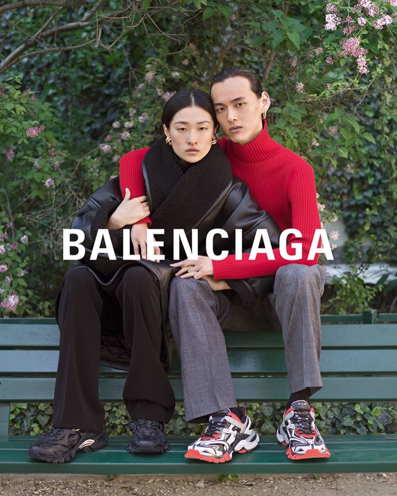 Chu Wong and David Yang star in Balenciaga's fall-winter 2019 campaign.