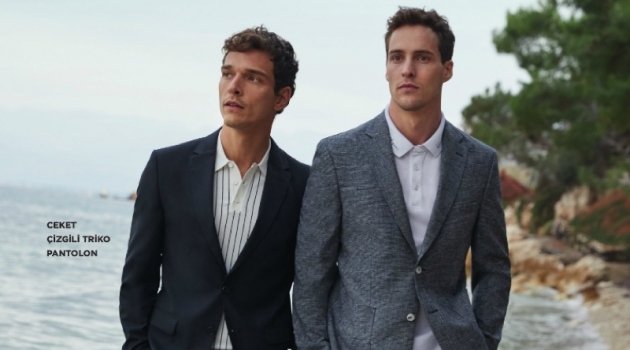 Alexandre Cunha & James Campbell Don Smart Summer Style from Beymen Club Donning suiting, Alexandre Cunha and James Campbell take to the beach in Beymen Club.