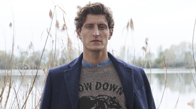 Chris Beek Embraces Rugged Fall '19 Style from Brooksfield Chris Beek sports a look from Brooksfield's fall-winter 2019 men's collection.