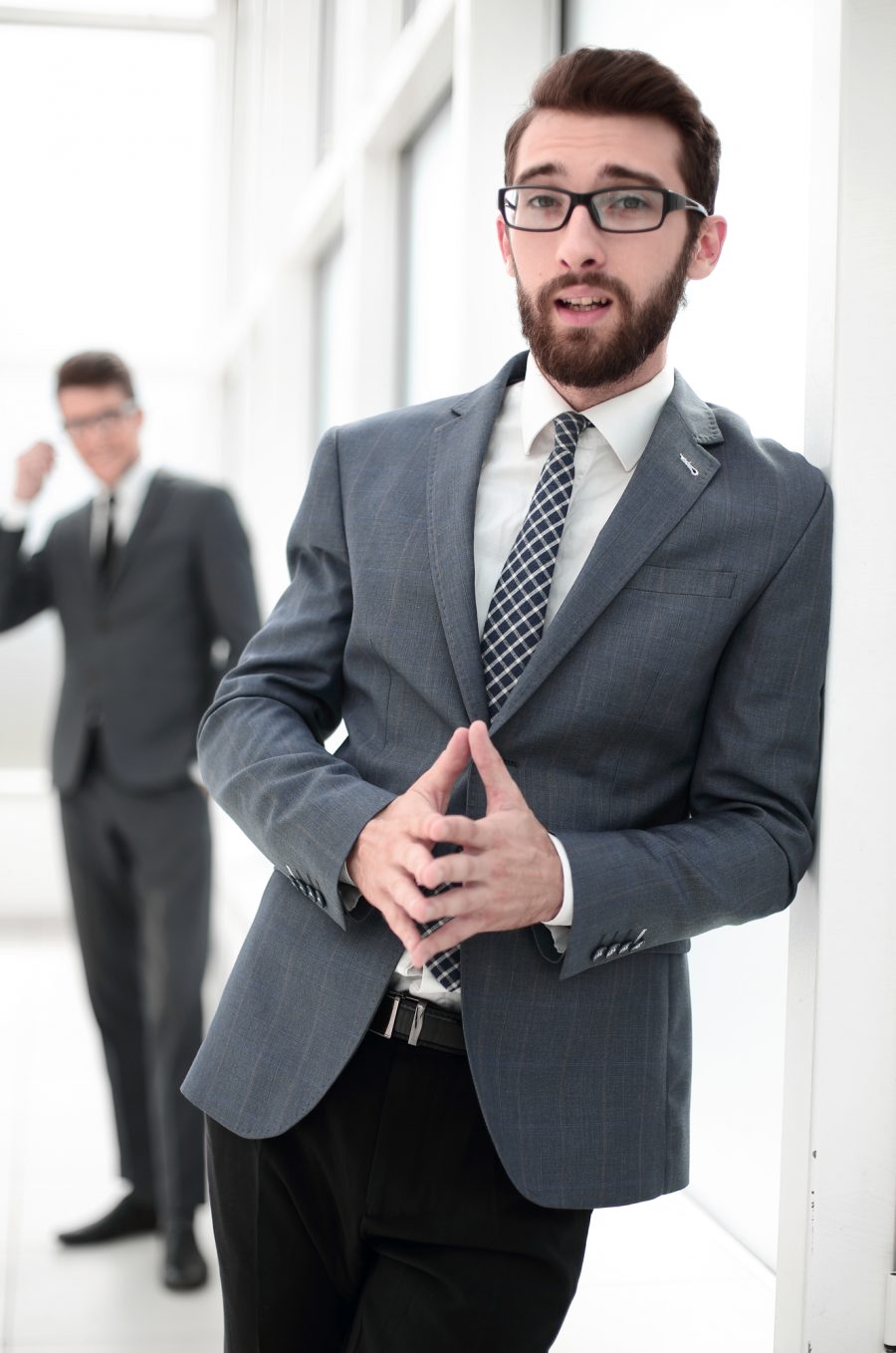 Businessman Suit Glasses