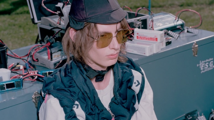 Casper Plantinga Models Quirky Fashions for Glamcult