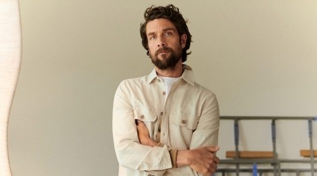 Cédric Bihr Cleans Up in Summer Neutrals by Mango Man Cédric Bihr dons sleek neutrals from Mango Man.