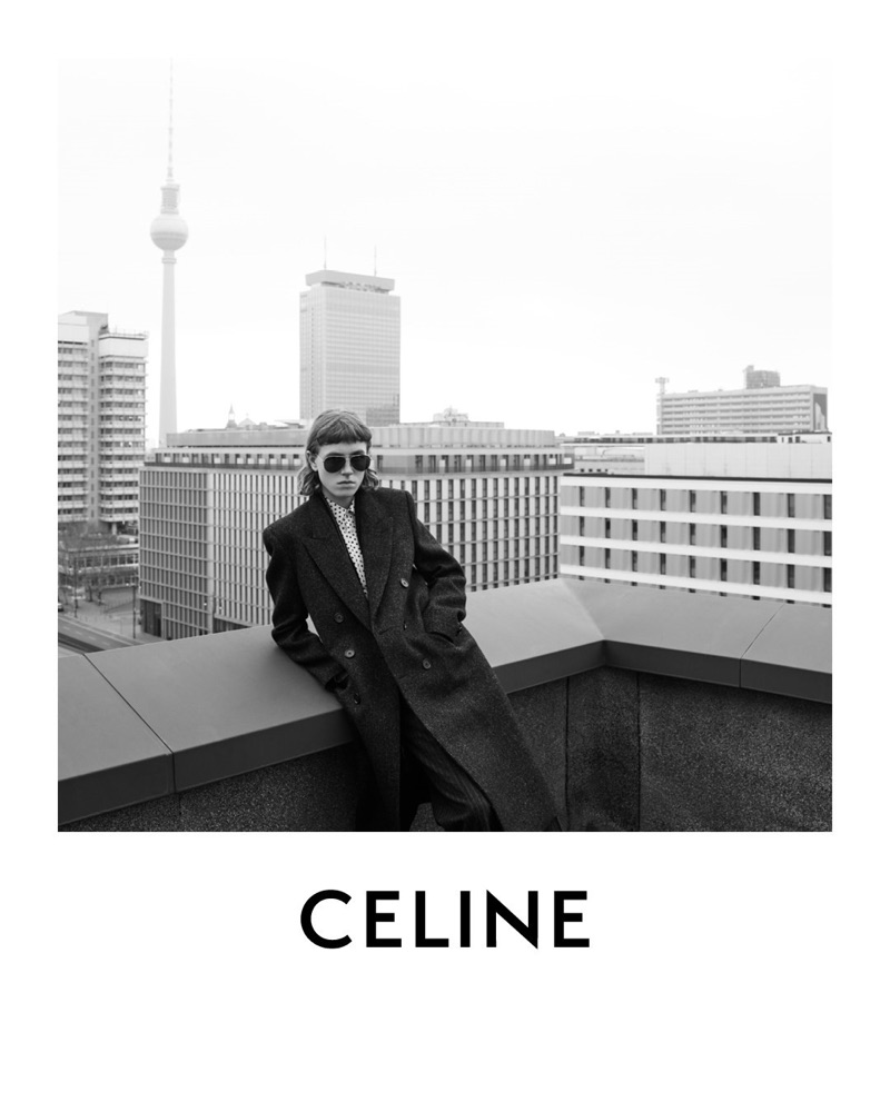 Steffen Peetz stars in Celine's fall-winter 2019 men's campaign.