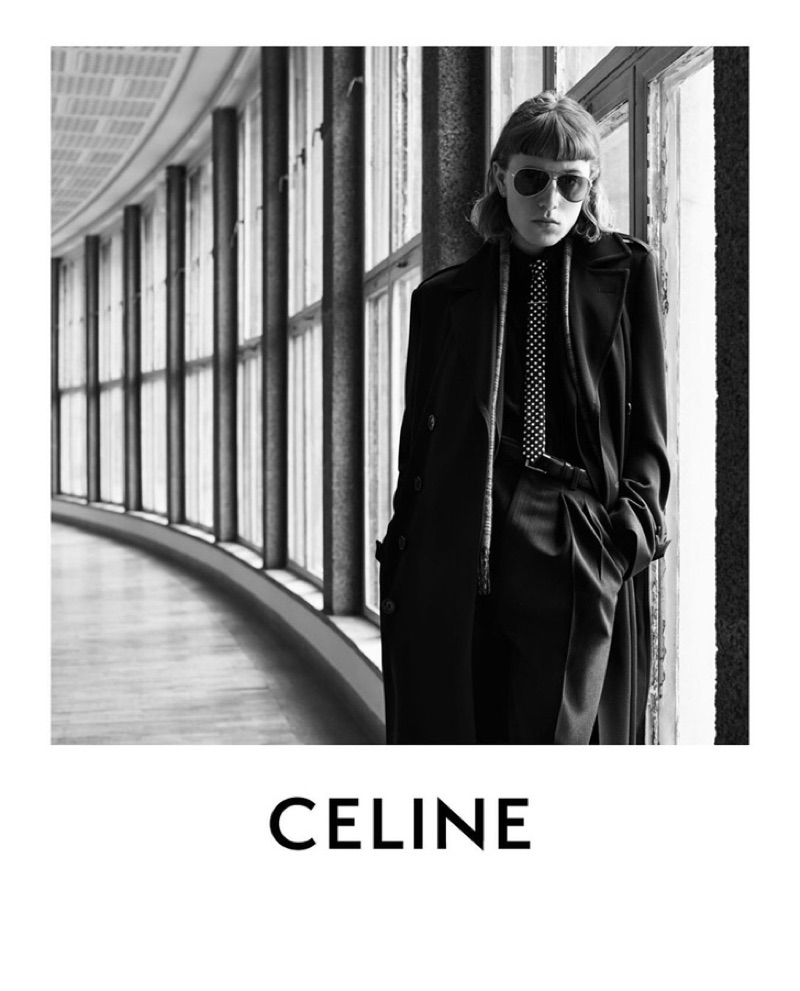 Hedi Slimane photographs Steffen Peetz for Celine's fall-winter 2019 men's campaign.