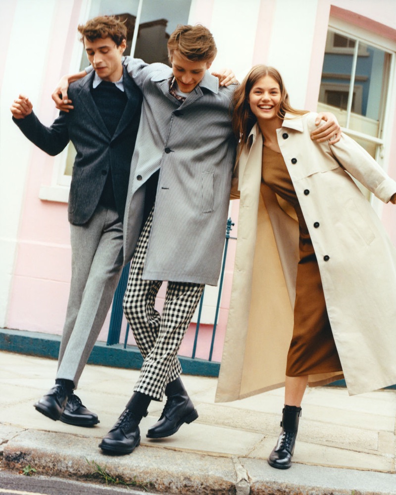 Laura Jane Coulson photographs Adrien Sahores, Finnlay Davis, and Myrthe Bolt for Church's fall-winter 2019 campaign.