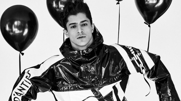 Cyrus Amini is Bold in Black & White for Man About Town