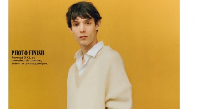 Dylan Roques Inspires in Soft Neutrals for GQ France Dylan Roques Inspires in Soft Neutrals for GQ France