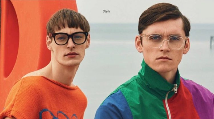 Roberto Sipos & Anders Hayward Hit the Beach in Statement Style for Esquire Singapore