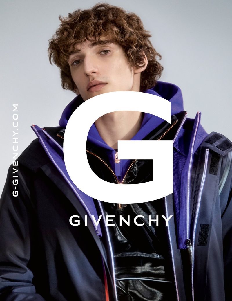 Quintin Van Konkelenberg stars in the G Givenchy fall-winter 2019 men's campaign.