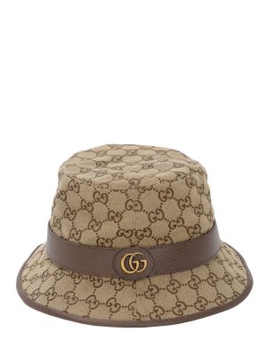 Gg Cotton Canvas Bucket Hat Gg Cotton Canvas Bucket Hat